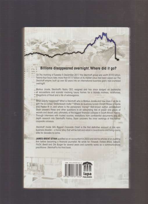 Steinhoff inside SA's biggest corporate crash By James Brent Styan South Africa true crime finance m