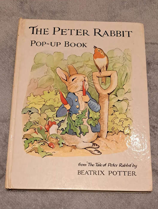 The Peter Rabbit Pop-Up By Beatrix Potter 1983 picture books kids children youngsters toddlers class