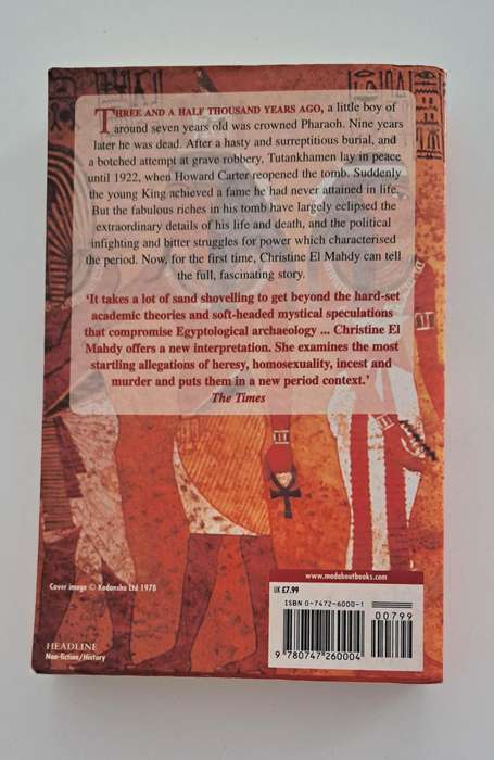 Tutankhamen The Life & Death Of A Boy King By Christine El Mahdy history Egypt biography medical