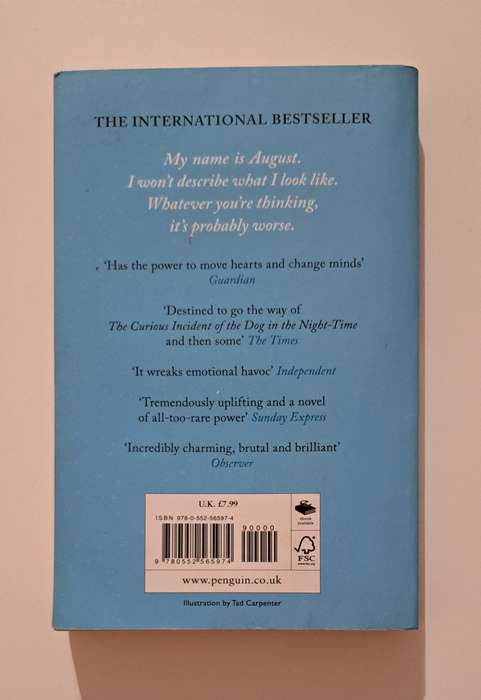 Wonder By R J Palacio realistic fiction film movie children young adult teen classic fiction friends
