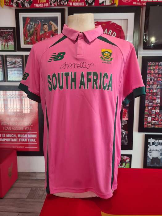 Jacques Kallis Signed South African Cricket ODI Shirt