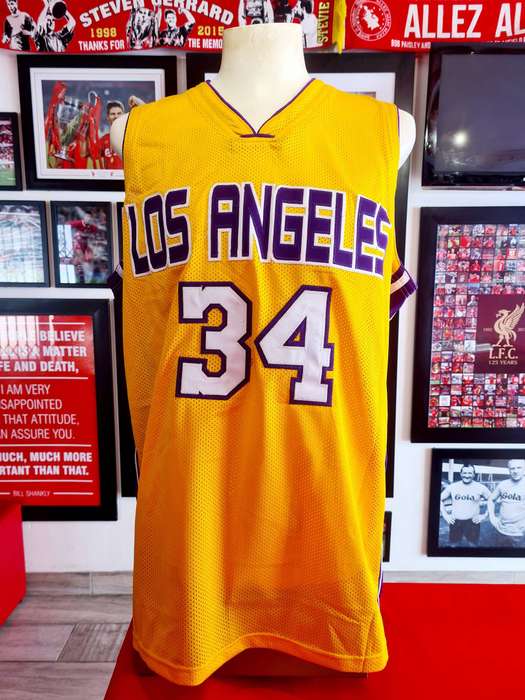 Los Angeles Lakers  Shaquille ONeal Signed Basketball Jersey (UNFRAMED SHIRT ONLY)