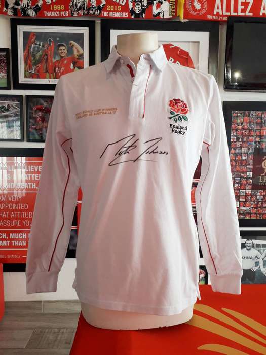 IRB Rugby World Cup Winning Captain 2003  Martin Johnson  England Signed Jersey