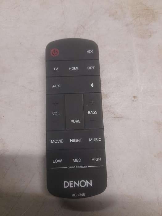 DENON RC-1245 REMOTE FOR DHT-S517 SOUND BAR | COIN CELL POWERED