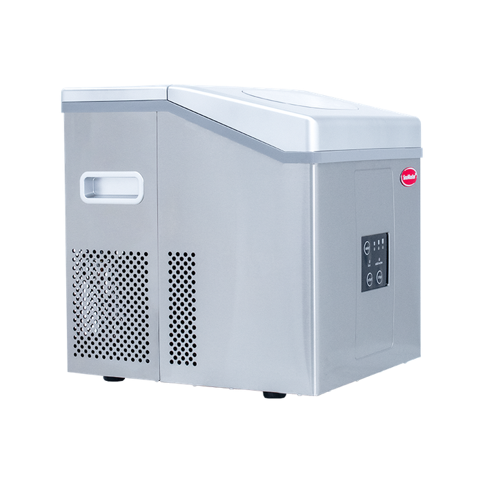 SNOMASTER 15KG ICE MAKER | ZBC-15 | DIGITAL CONTROL | 12 ICE BULLETS PER CYCLE | STAINLESS STEEL