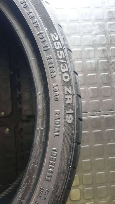 255/30/19 × 2 Continental fairly used tyres