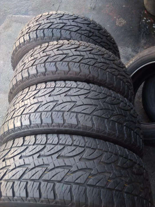 265/65/17 × 4 Bridgestone Duerler AT. 70% life