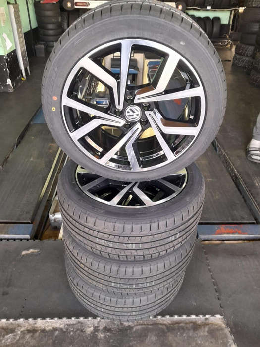 Set of Mags and Tyres for VW Golf