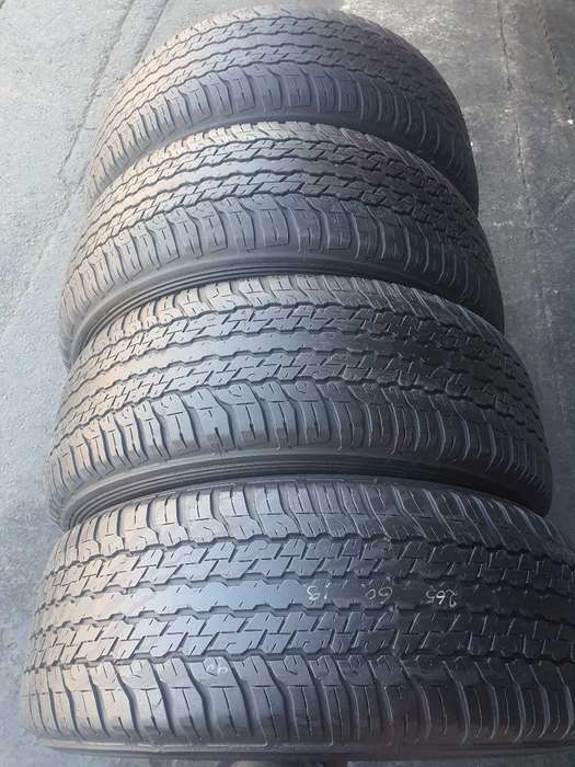 265/60/18 x 4 Dunlop Grandtrak AT. 70% thread life