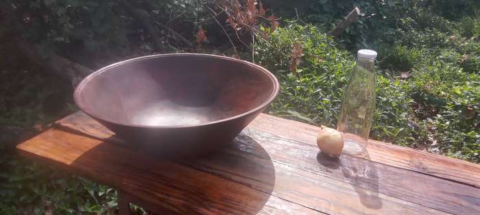 Large wood bowl