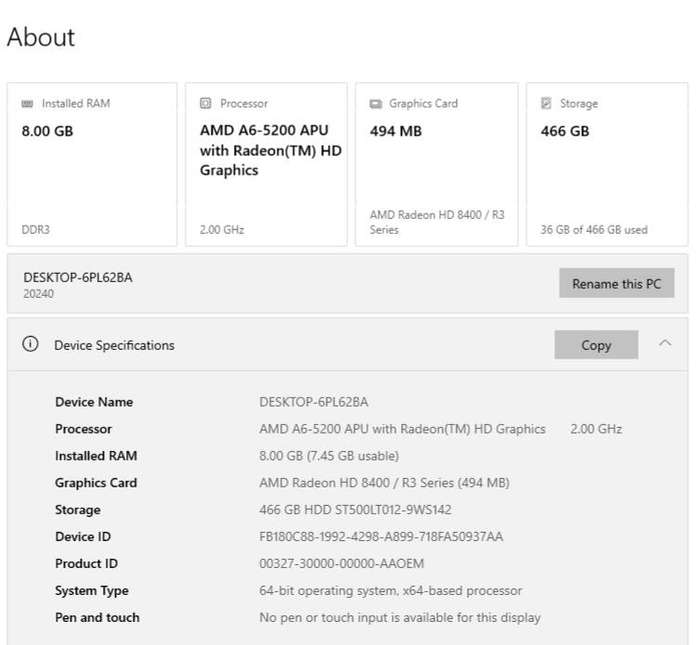 Lenovo  G505 Laptop