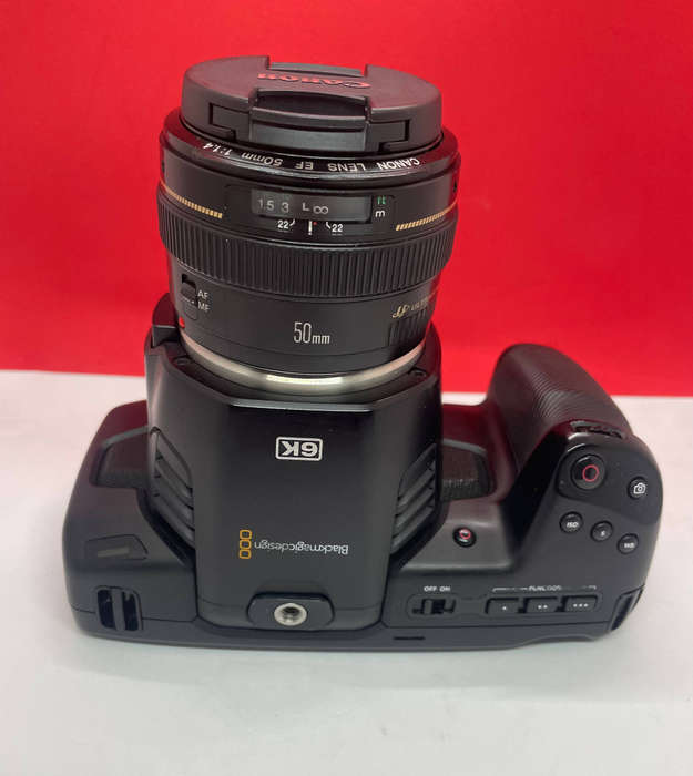 Black magic pocket 6K + canon EF 50mm f1.4 lens
