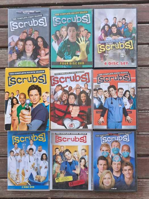 Scrubs Season 1,2,3,4,5,6,7,8 & 9 Dvd Collection