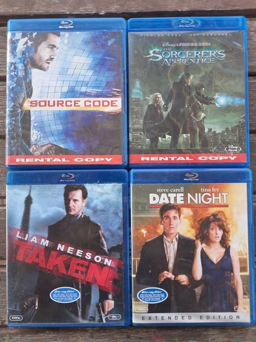 4 x Blue Ray Dvd's