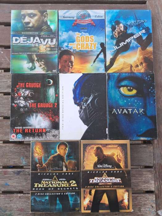 8 x Hard Cover Dvd Movies