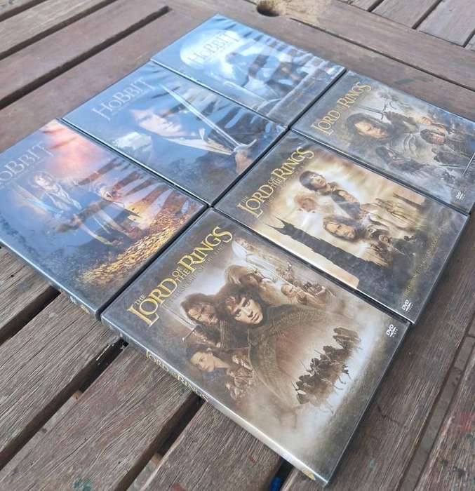 6 x Lord of The Rings & The Hobbit Dvd Collection