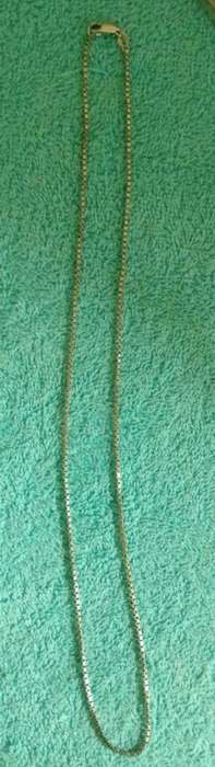 Vintage White gold box chain