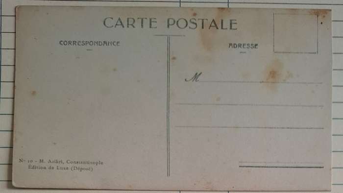 Antique Postcard - Constantinople Cimetière Turc a Eyoub et Corse d'Or - No 10 -  Publisher M azikr