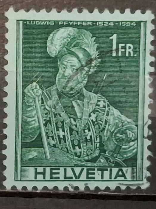 1941 - Switzerland - 1Fr - Definitive Issues