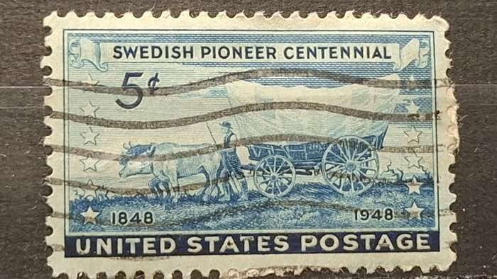 1948 - USA - 5C - The 100th Anniversary of Swedish Pioneers