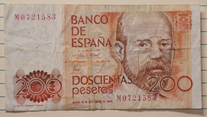 1980 - Spain  - P 200 - José Ramón Álvarez Rendueles  - Demonetised Yes - M 0721583
