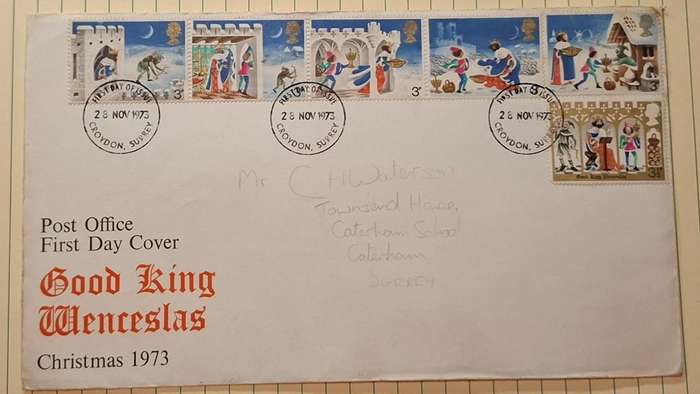 1973 - UK - First Day Cover with Insert - Good King Wenceslas -  Postmark: Surrey