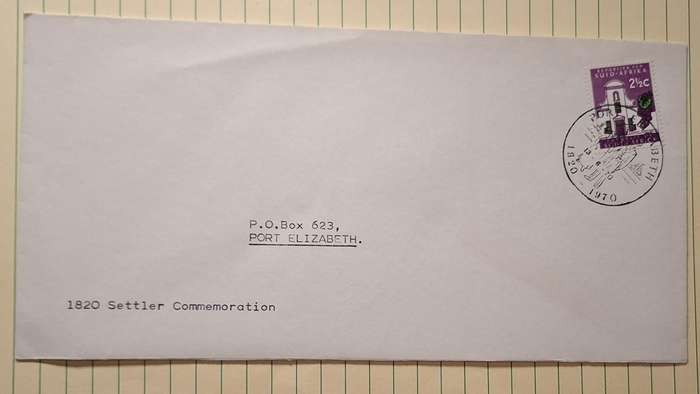 1970 - RSA - Cover - Postmark Port Elizabeth 1820 - 1970  Settler Commemoration
