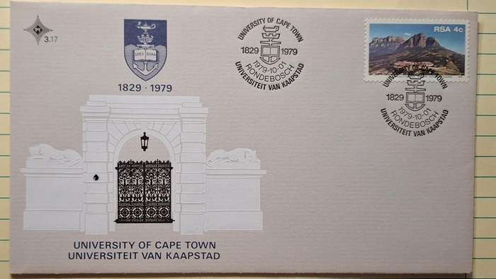 1979 - RSA - FDC with insert - University of Cape Town -  Postmark Rondebosch