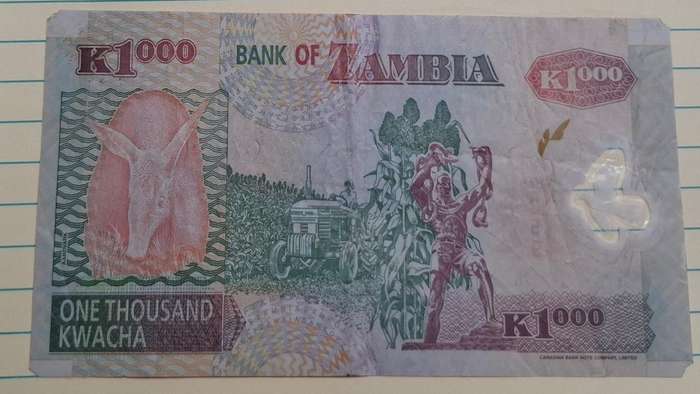 2006 - Zambia - 1000 Kwacha - Signature: Dr. Caleb Mailoni Fundanga - Demonetised Jul 2013 - EF03 97