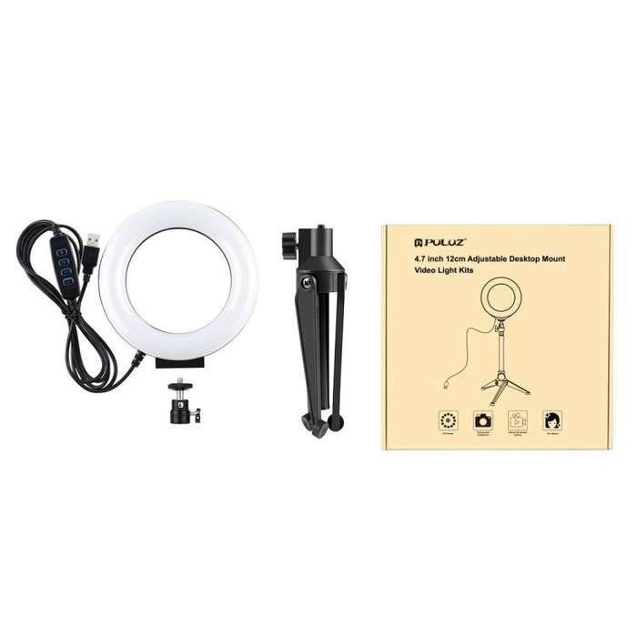PULUZ 4.7-inch USB Dimmable LED Ring Light Kit