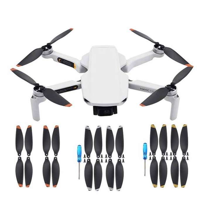 For DJI Mavic Mini 4726F Wing Propeller Blade Drone Accessories, Spec: 4pairs Silver Edge