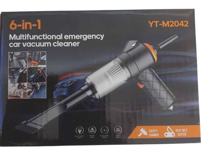 6 in 1 Multifunctional Emergency Car Vacuum