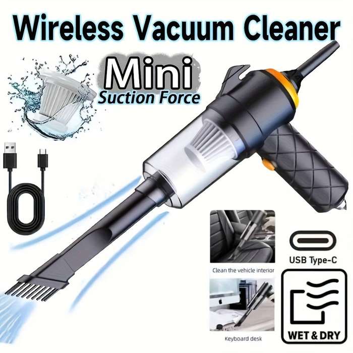 6 in 1 Multifunctional Emergency Car Vacuum