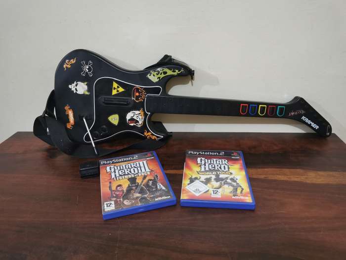 Guitar Hero Set for PlayStation 2 with Games