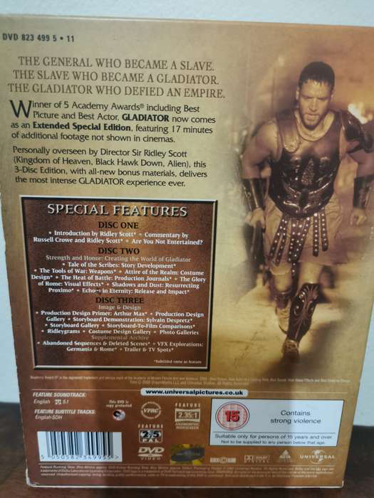 Special Edition 3-Disc DVD Box Set of Gladiator