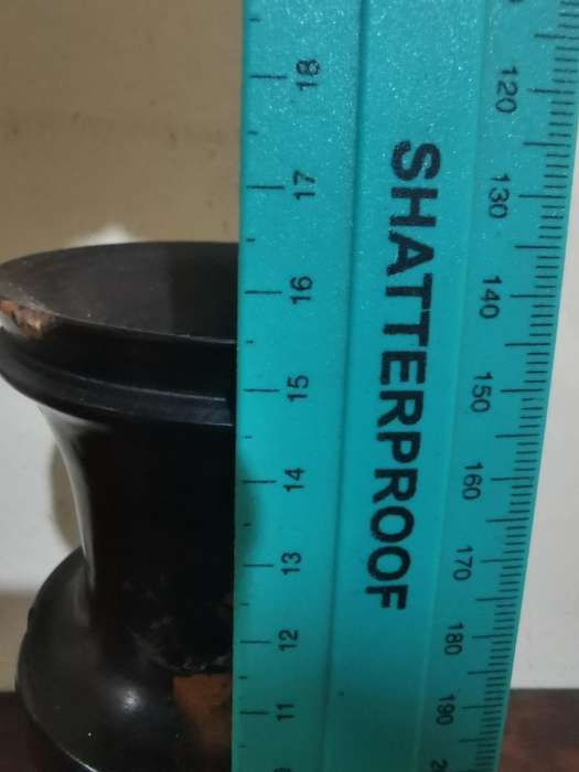 Beautifully Turned Antique Ebony Vase