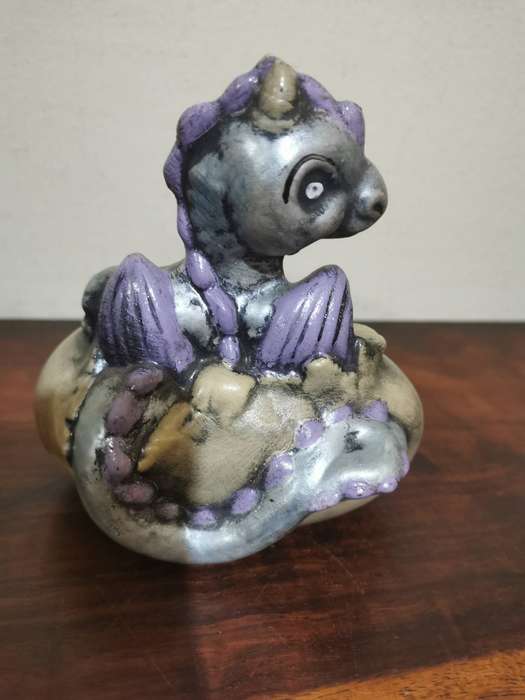 Pair of Gorgeous Ceramic Baby Dragons