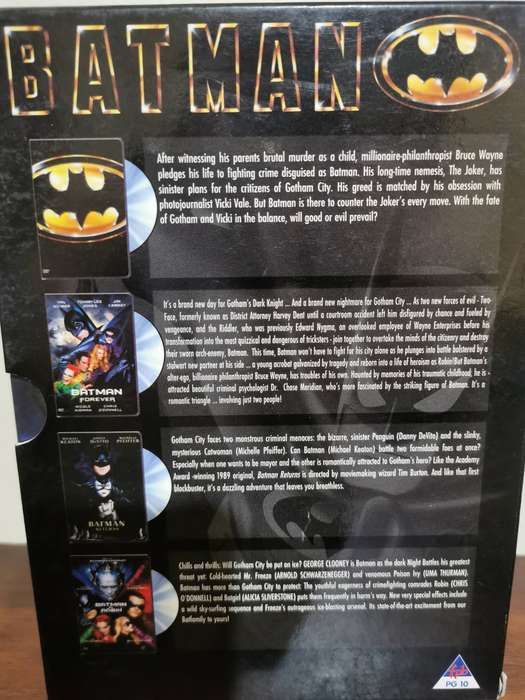 Batman Box Set with 4 DVDs