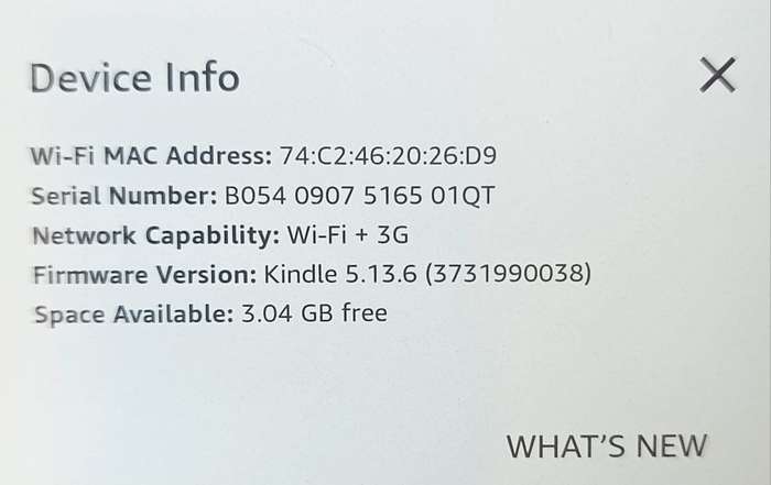 Amazon Kindle Paperwhite Voyage - 7th Generation - 4GB - Wi-Fi - 6 Inch