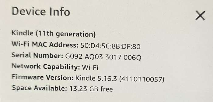 Amazon Kindle Paperwhite - 11th Generation - 16GB - Wi-Fi - 6 Inch (DENIM)