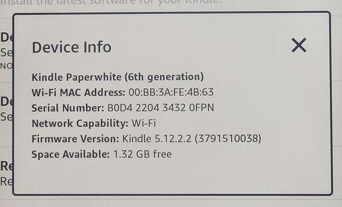 Amazon Kindle Paperwhite - 6th Generation - 2GB - Wi-Fi