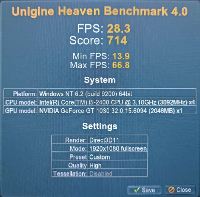Asus GT 1030 Nvidia Graphics Card
