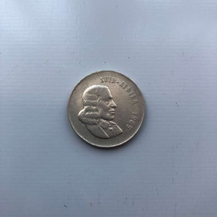 "20 Cents - Year: 1965" (South African Old Coin)