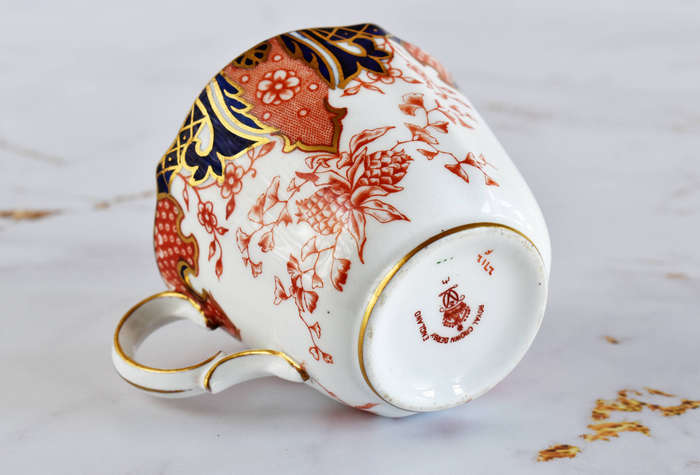 Royal Crown Derby Imari 2451 Cup & Saucer Set  Hand Gilded, England