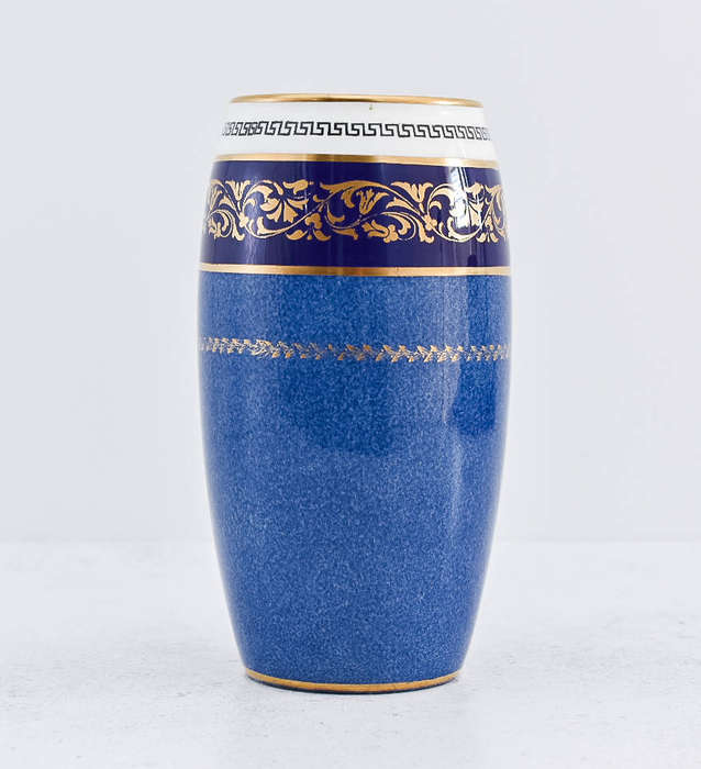 Royal Doulton Cobalt Blue & Gold Vase  Made in England (Mid-Century, ca. 1950s70s)