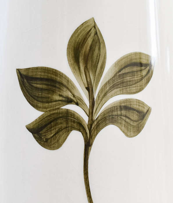 Jersey Pottery Hand-Painted Floral Vase  Channel Islands, c.1960s70s