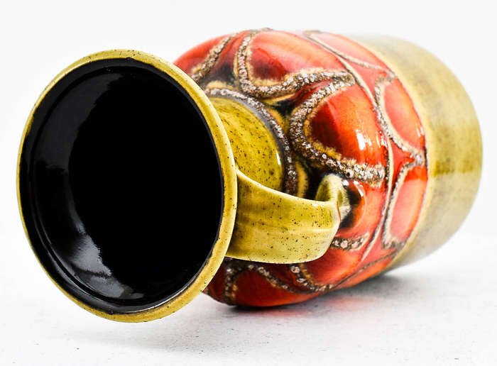 Vintage Jasba West German Fat Lava Vase  Mid-Century Modern Retro Decor