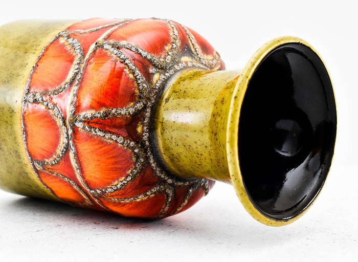 Vintage Jasba West German Fat Lava Vase  Mid-Century Modern Retro Decor