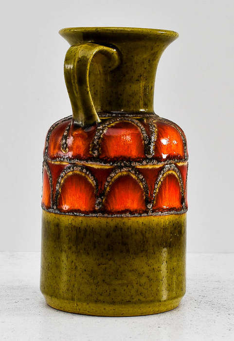 Vintage Jasba West German Fat Lava Vase  Mid-Century Modern Retro Decor