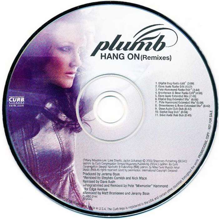 Plumb  Hang On  (Remixes Cd) Promo copy - Rare